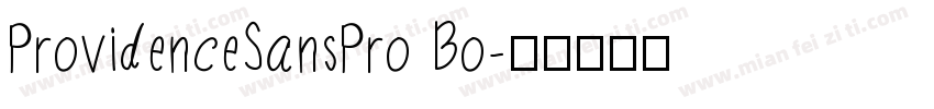 ProvidenceSansPro Bo字体转换